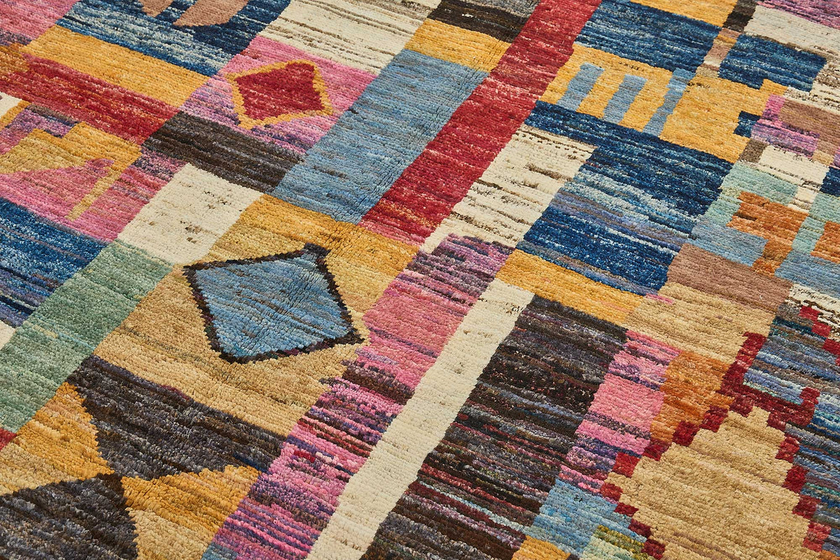 6x10 Multicolor Modern Tribal Rug - 51933
