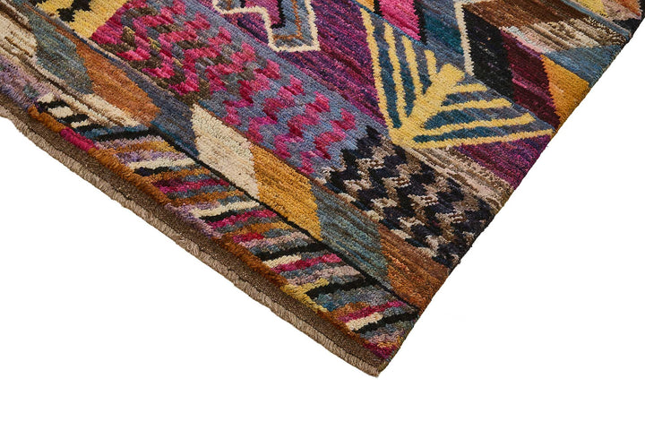 7x10 Multicolor Modern Tribal Rug - 51934