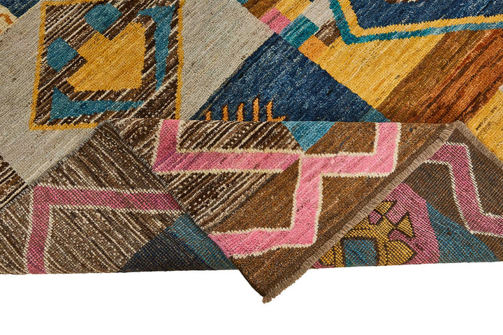 10x13 Multicolor Modern Tribal Rug - 51935