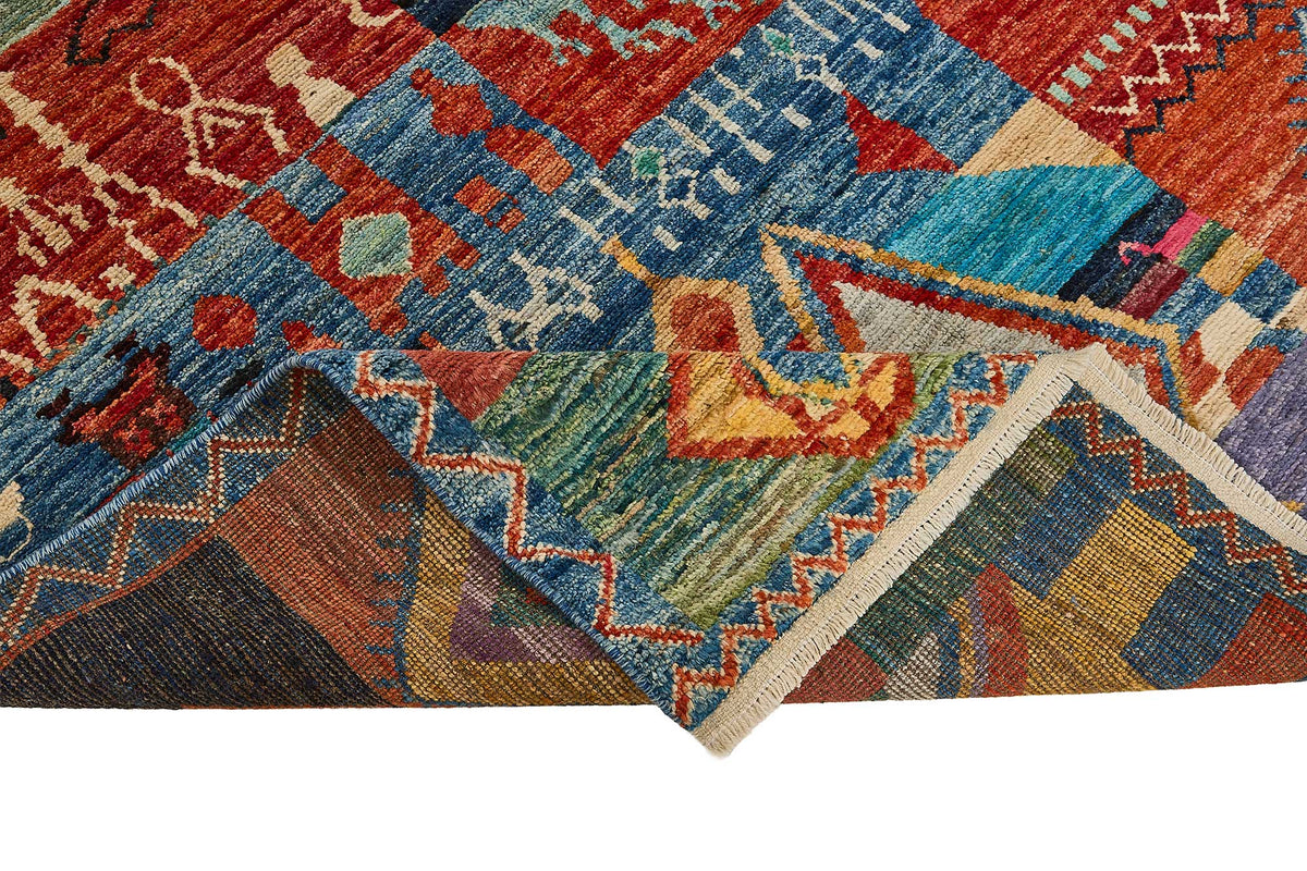 6x8 Multicolor Modern Tribal Rug - 51936