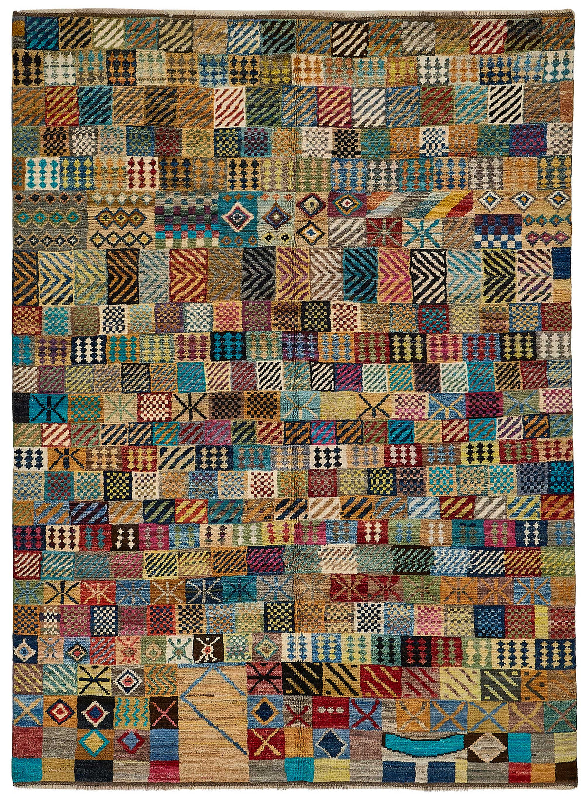 6x8 Multicolor Modern Tribal Rug - 51937