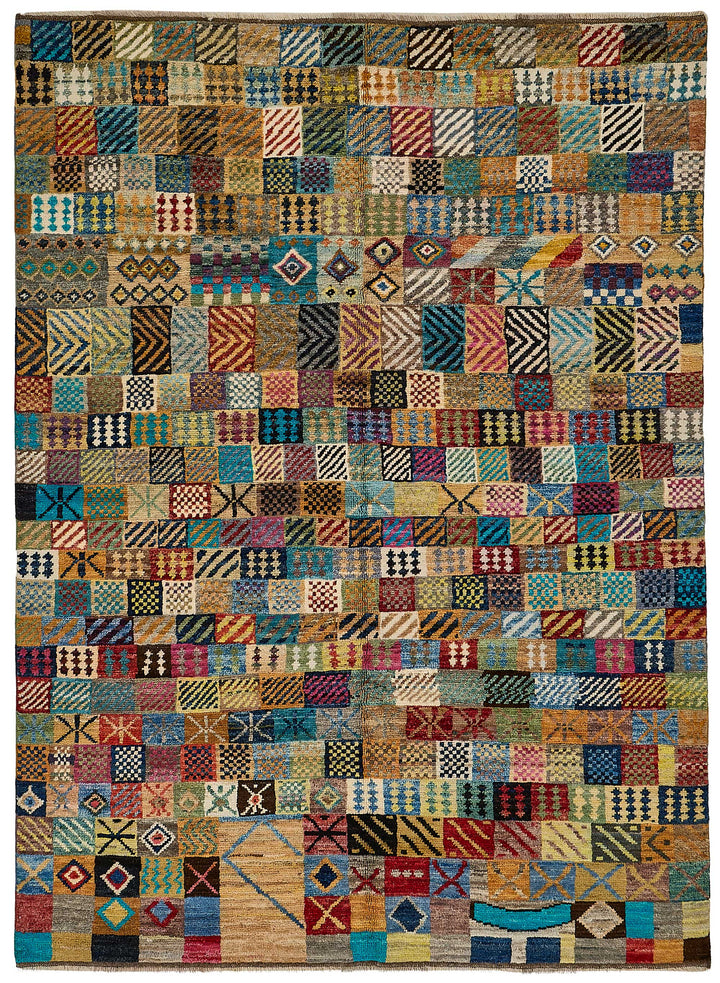 6x8 Multicolor Modern Tribal Rug - 51937