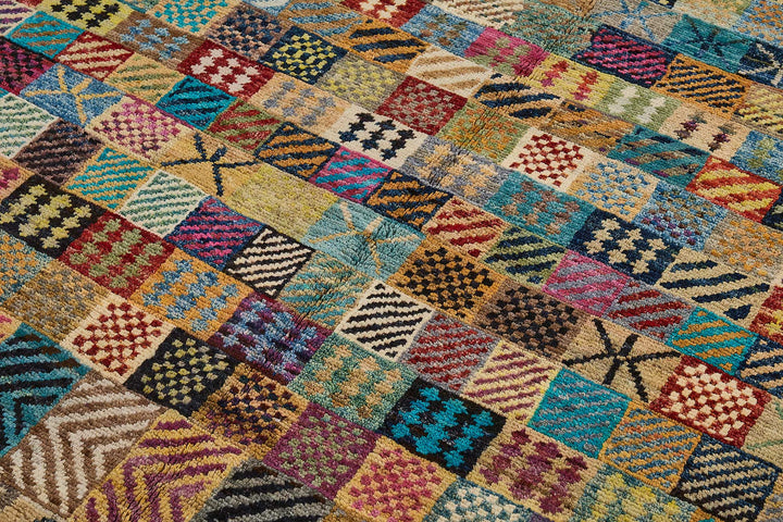 6x8 Multicolor Modern Tribal Rug - 51937