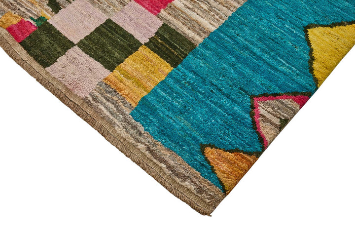 8x10 Multicolor Modern Tribal Rug - 51939