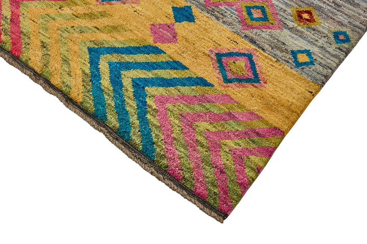 6x10 Multicolor Modern Tribal Rug - 51940