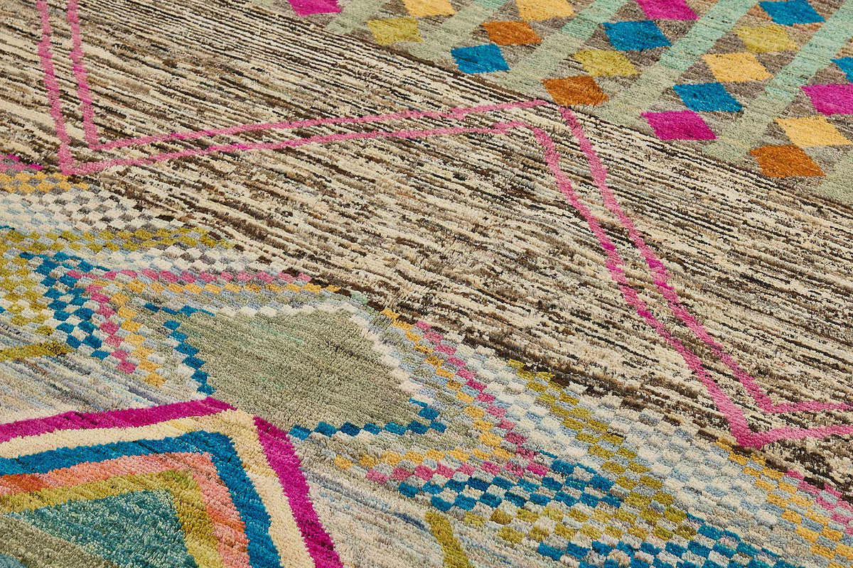 6x10 Multicolor Modern Tribal Rug - 51940