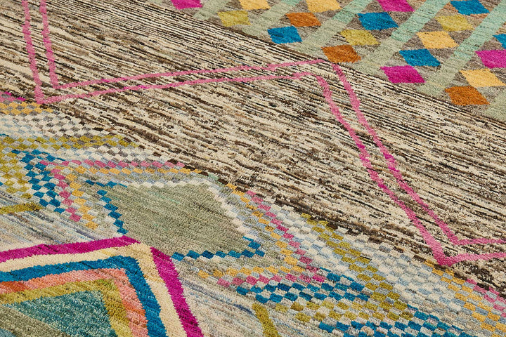 6x10 Multicolor Modern Tribal Rug - 51940
