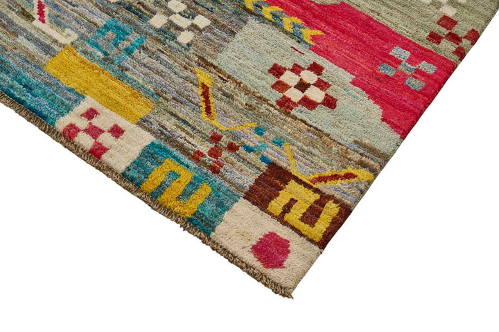 6x9 Multicolor Modern Tribal Rug - 51941