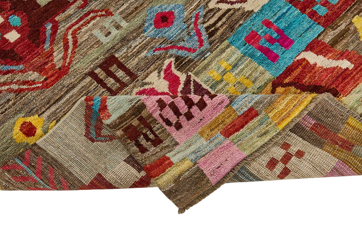 6x9 Multicolor Modern Tribal Rug - 51941