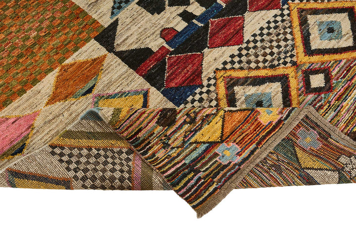 9x12 Multicolor Modern Tribal Rug - 51942