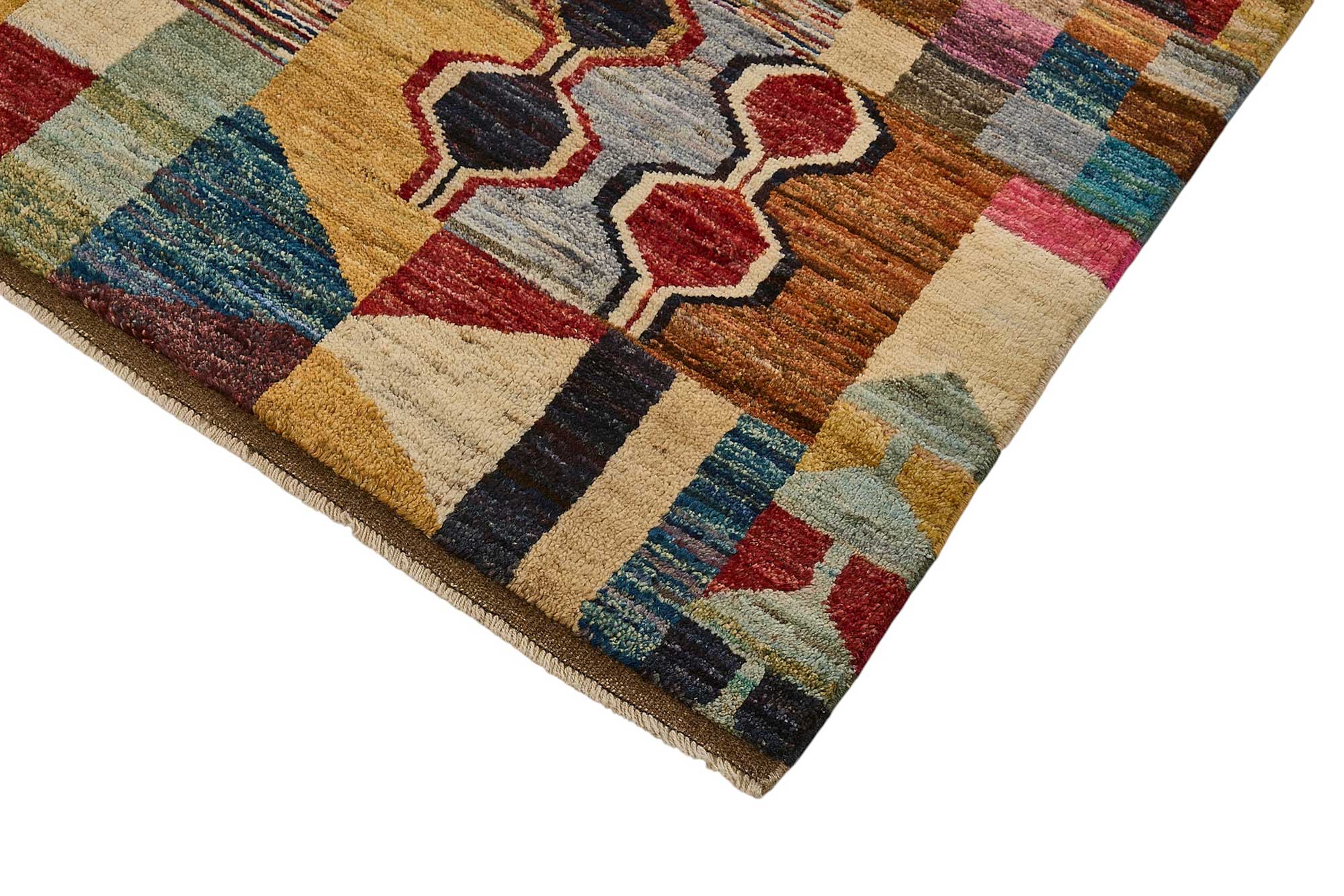 7x10 Multicolor Modern Tribal Rug - 51943