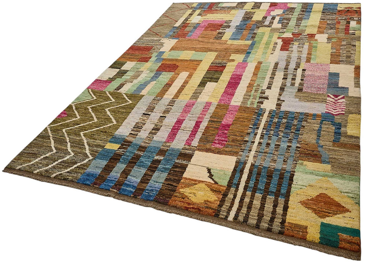6x9 Multicolor Modern Tribal Rug - 51944