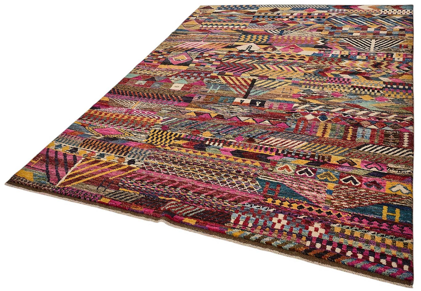 7x10 Multicolor Modern Tribal Rug - 51945