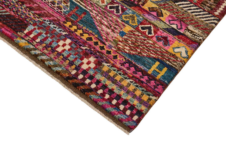 7x10 Multicolor Modern Tribal Rug - 51945