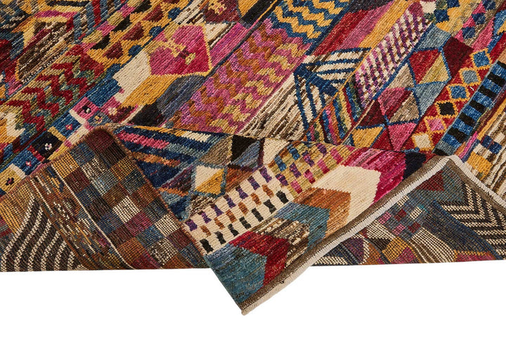 7x10 Multicolor Modern Tribal Rug - 51945