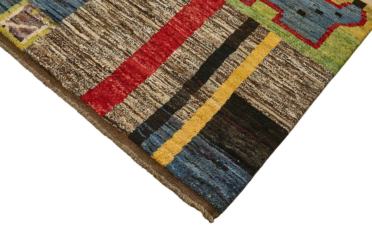 9x10 Multicolor Modern Tribal Rug - 51947