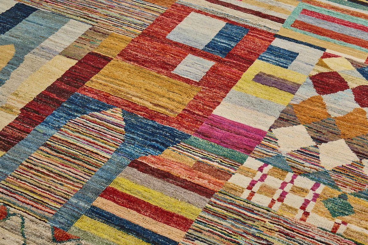 6x10 Multicolor Modern Tribal Rug - 51948
