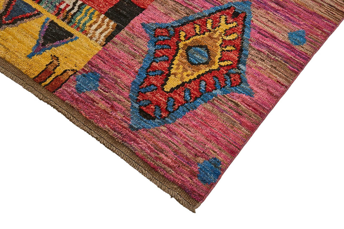 7x9 Multicolor Modern Tribal Rug - 51949