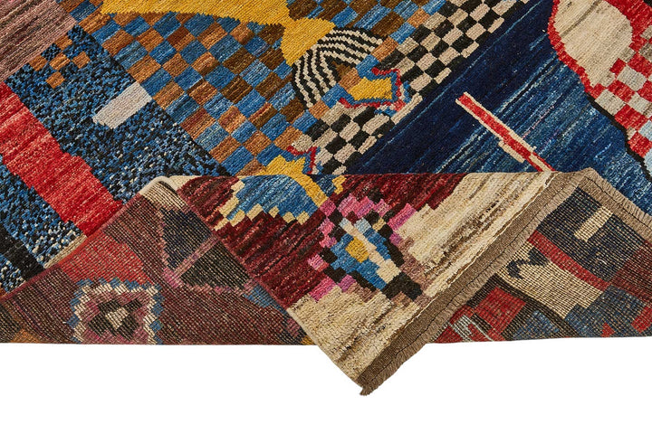7x9 Multicolor Modern Tribal Rug - 51949