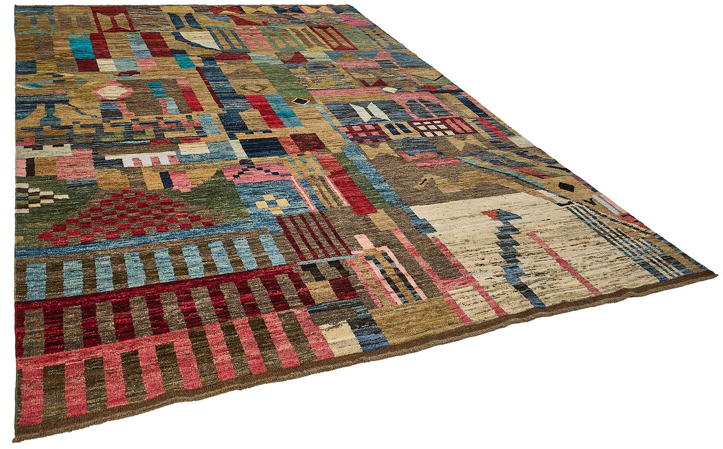 8x11 Multicolor Modern Tribal Rug - 51950