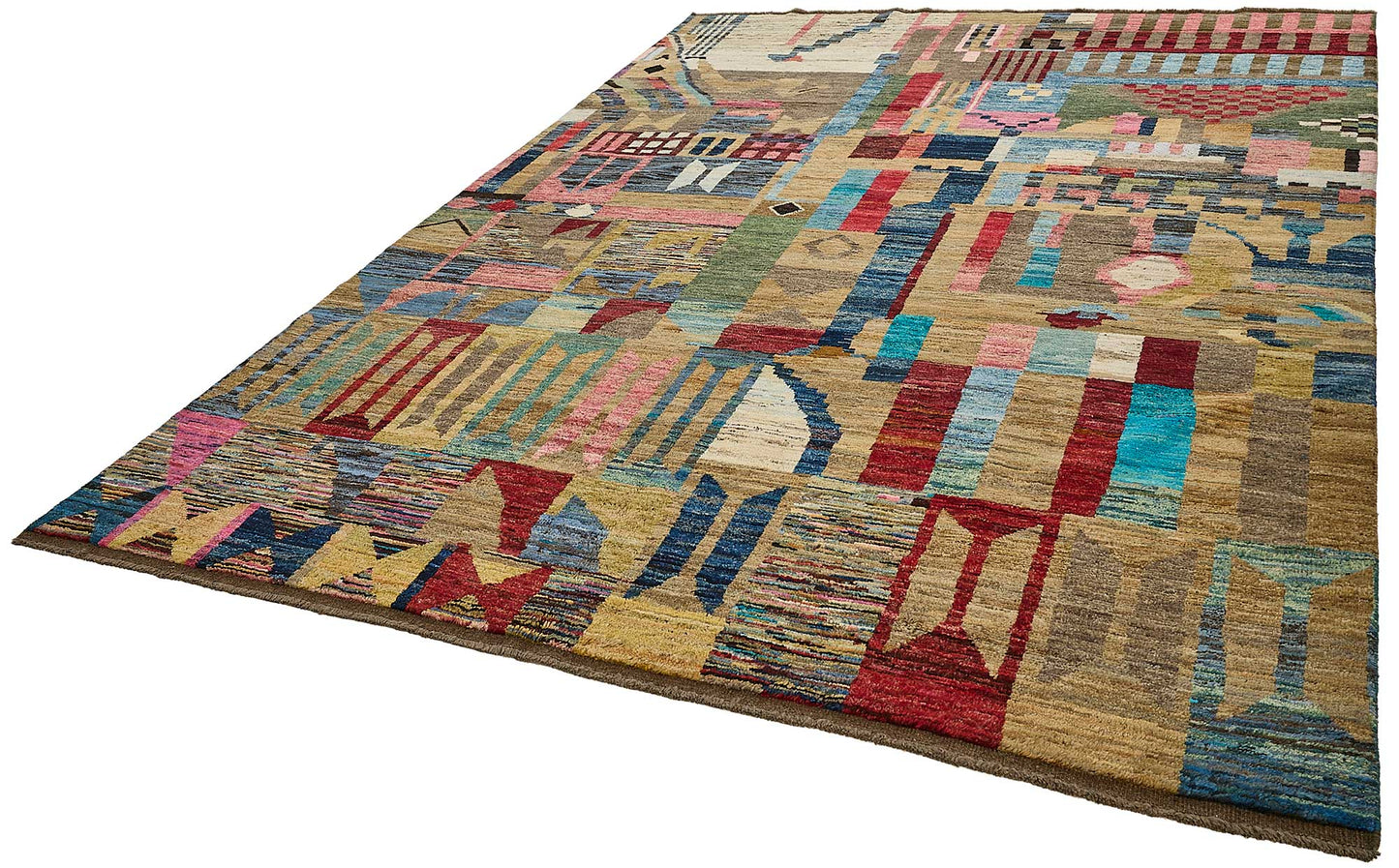 8x11 Multicolor Modern Tribal Rug - 51950