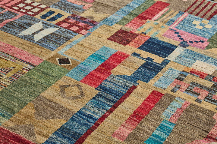 8x11 Multicolor Modern Tribal Rug - 51950