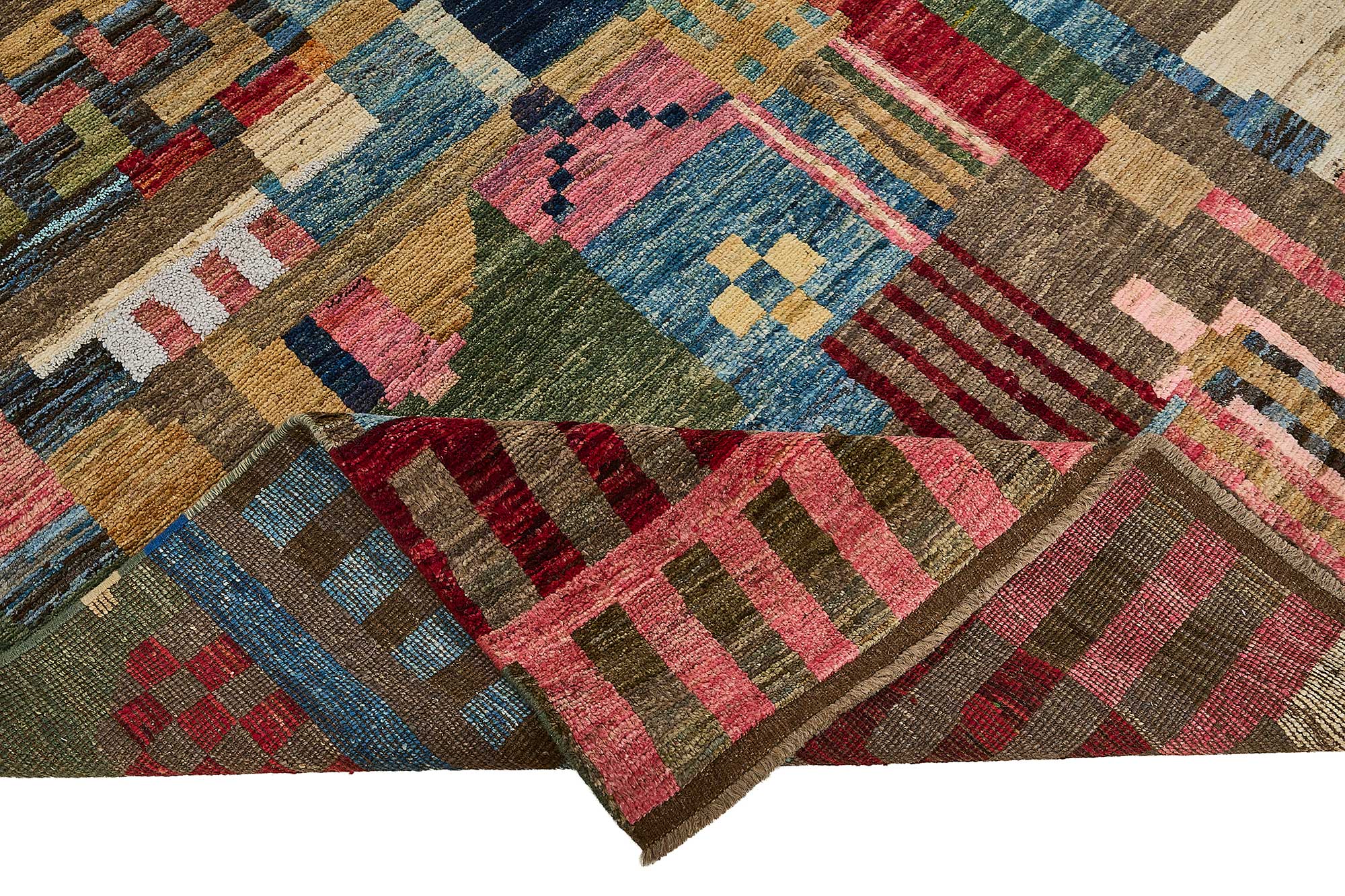 8x11 Multicolor Modern Tribal Rug - 51950