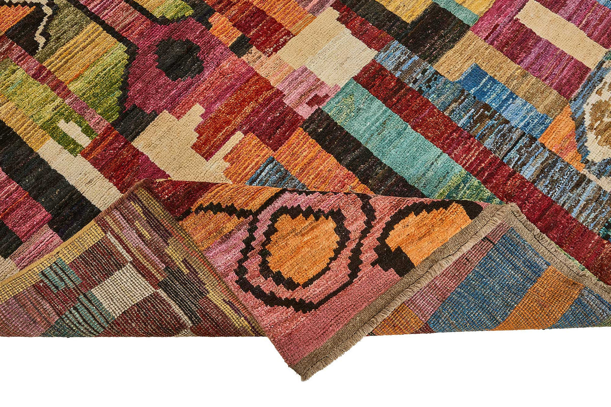 8x10 Multicolor Modern Tribal Rug - 51951