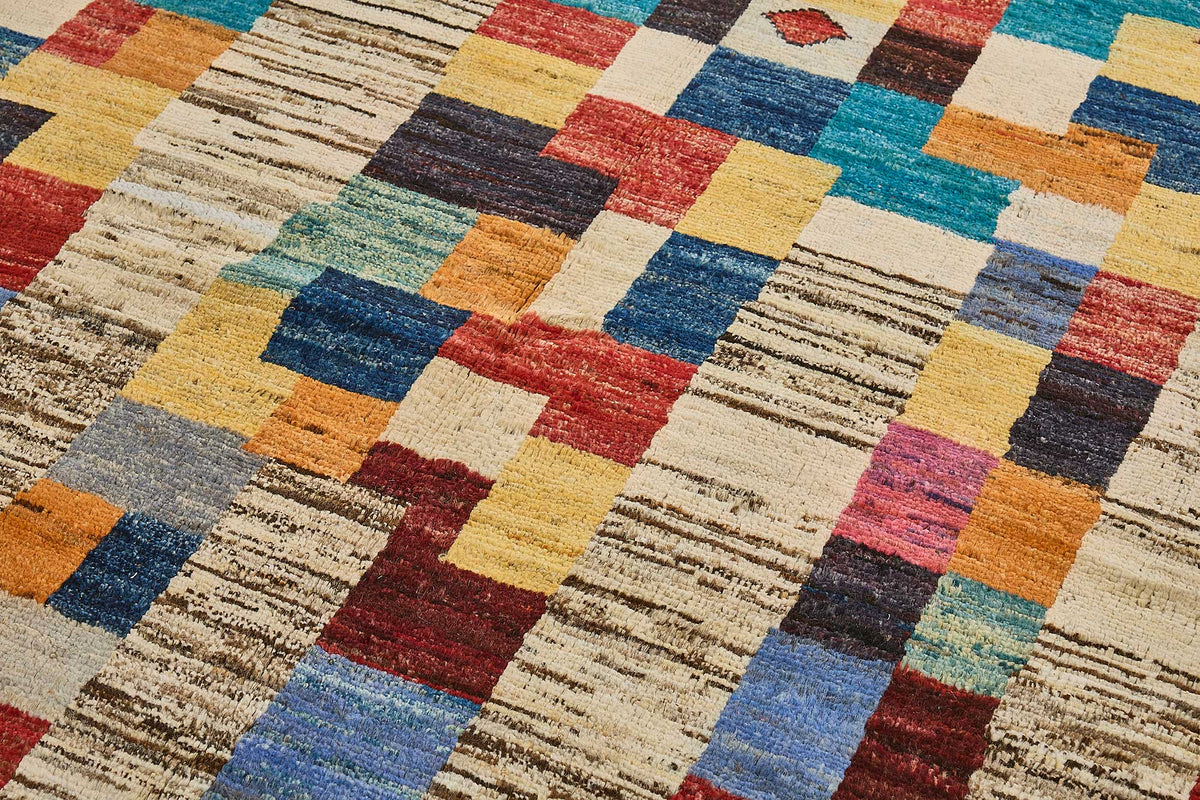 6x10 Multicolor Modern Tribal Rug - 51954