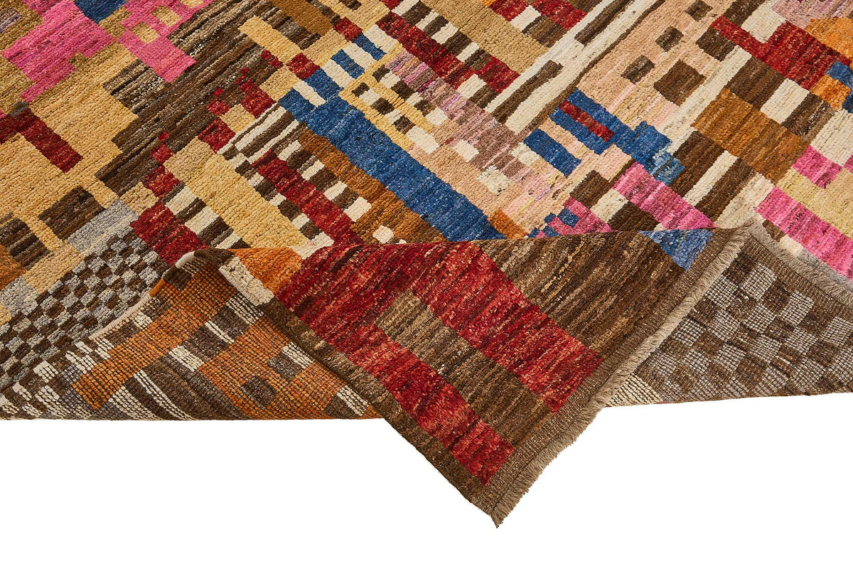 9x10 Multicolor Modern Tribal Rug - 51957