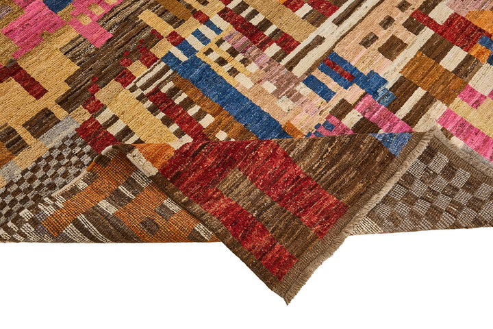 9x10 Multicolor Modern Tribal Rug - 51957