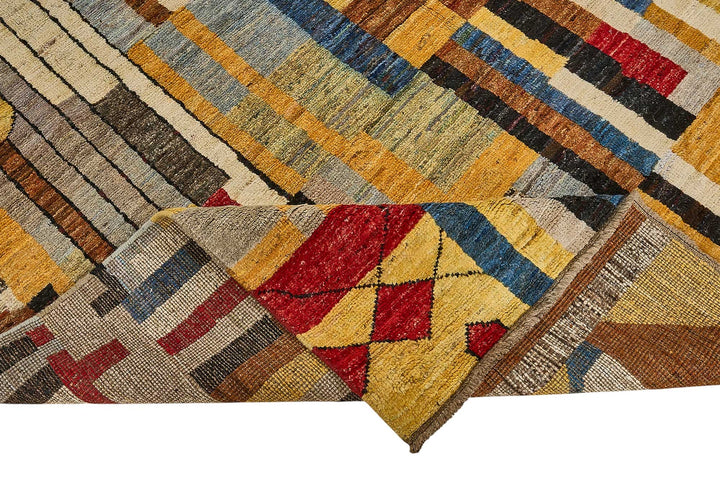 8x10 Multicolor Modern Tribal Rug - 51959