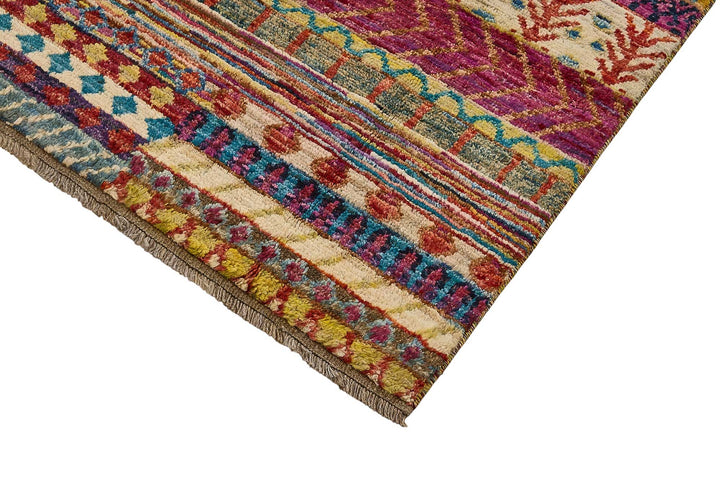 6x10 Multicolor Modern Tribal Rug - 51961