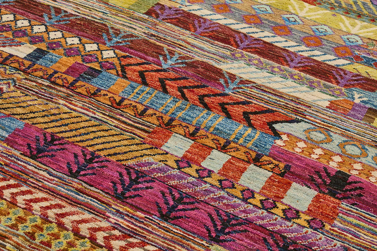 6x10 Multicolor Modern Tribal Rug - 51961