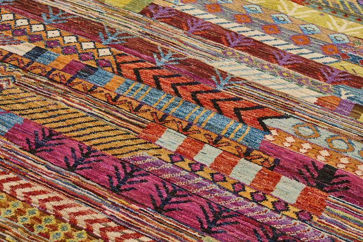 6x10 Multicolor Modern Tribal Rug - 51961