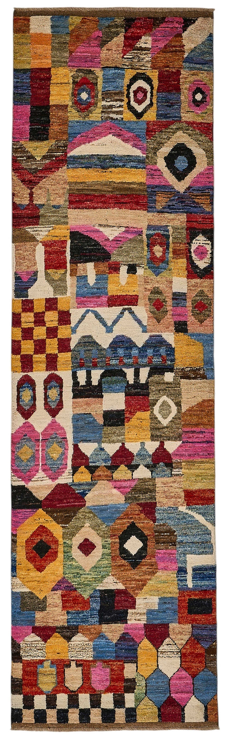 3x10 Multicolor Modern Tribal Rug - 51962