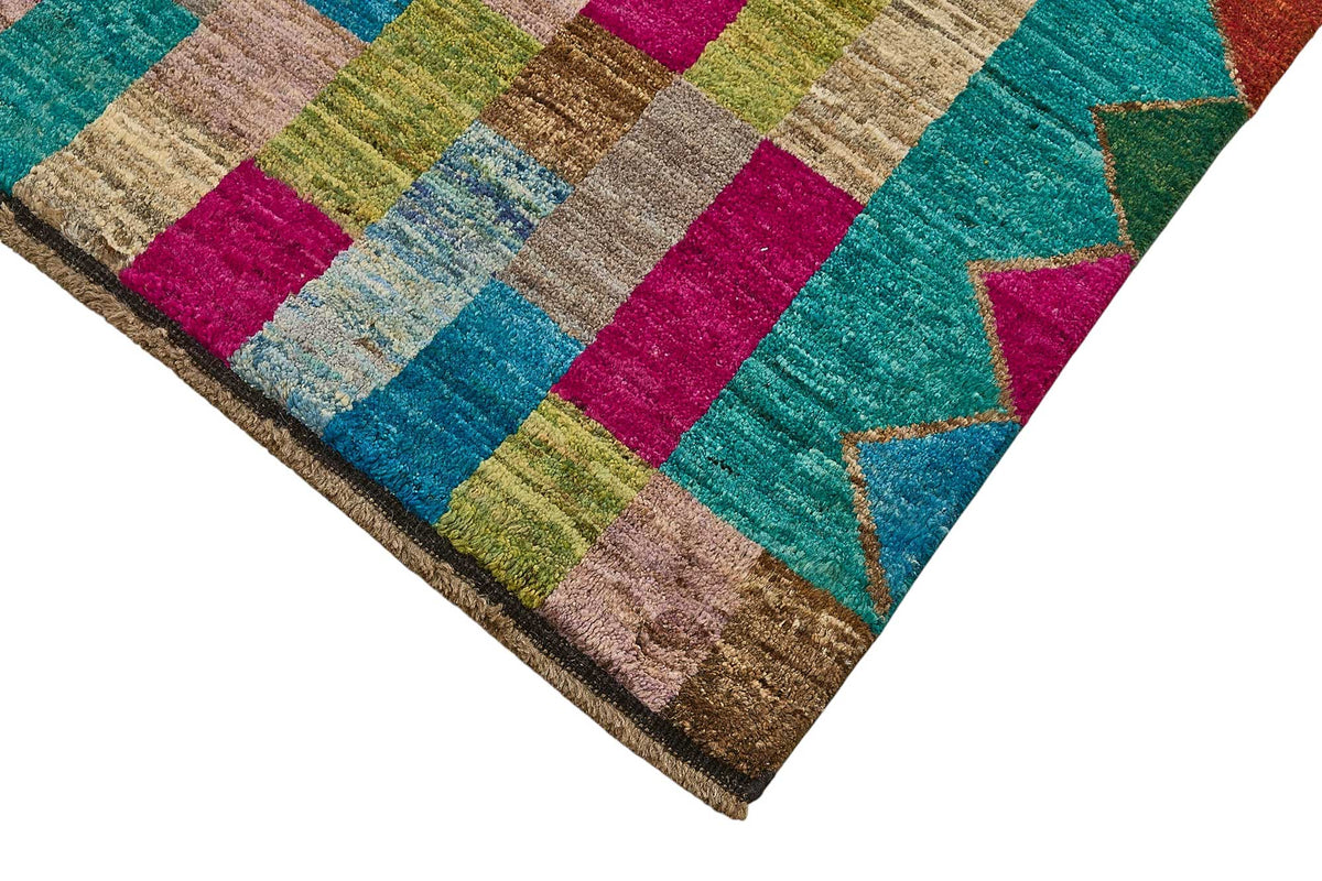 6x9 Multicolor Modern Tribal Rug - 51963