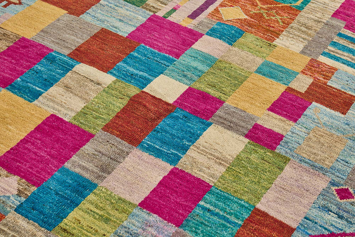 6x9 Multicolor Modern Tribal Rug - 51963