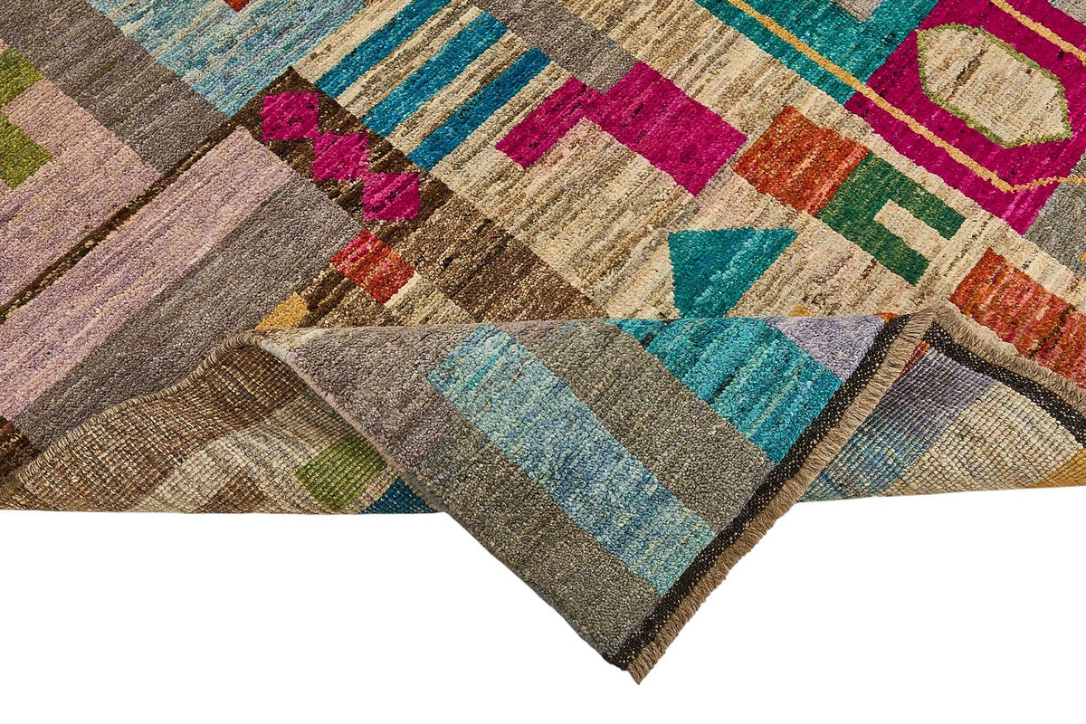 6x9 Multicolor Modern Tribal Rug - 51963
