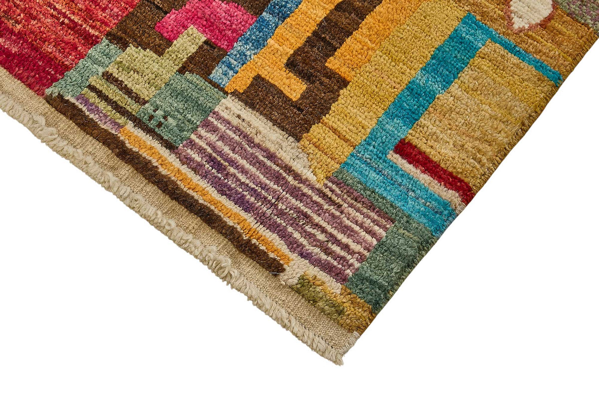 5x7 Multicolor Modern Tribal Rug - 51964