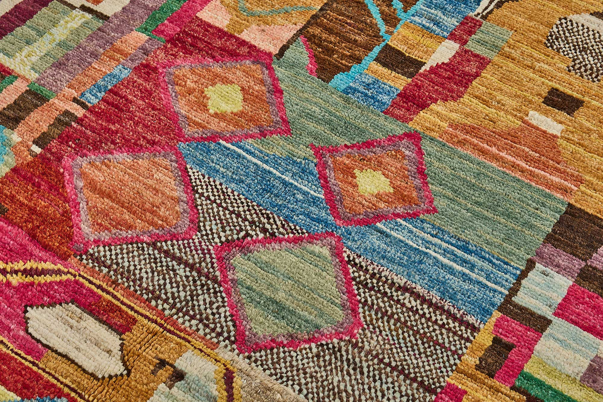 5x7 Multicolor Modern Tribal Rug - 51964