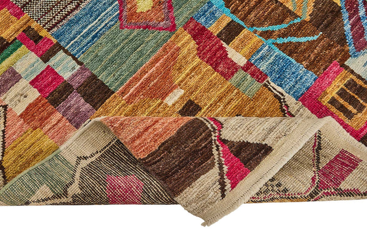 5x7 Multicolor Modern Tribal Rug - 51964