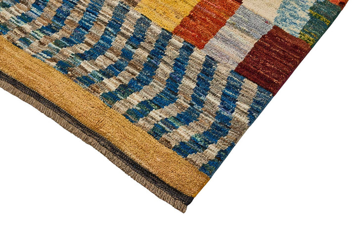 7x9 Multicolor Modern Tribal Rug - 51965