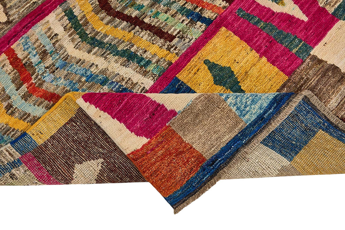 7x9 Multicolor Modern Tribal Rug - 51965