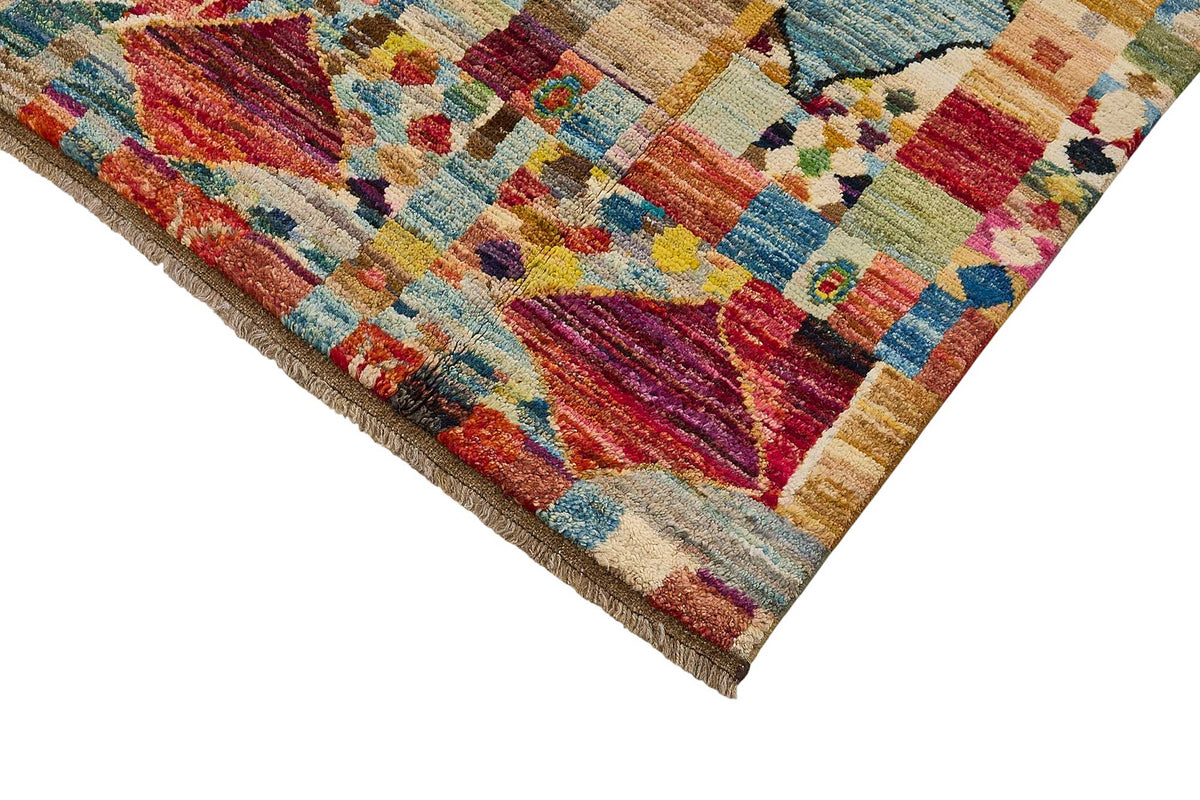 7x9 Multicolor Modern Tribal Rug - 51967