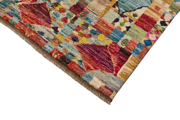 7x9 Multicolor Modern Tribal Rug - 51967