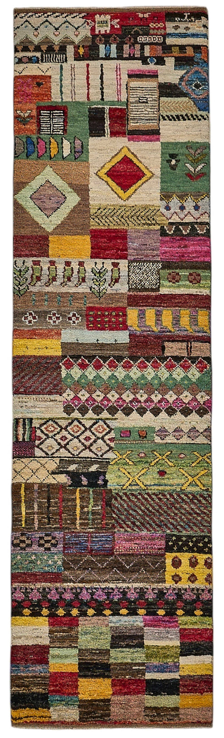 2x9 Multicolor Modern Tribal Rug - 51968