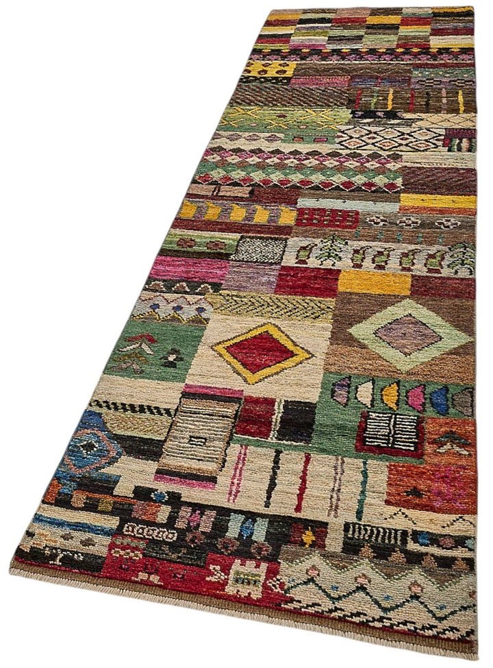 2x9 Multicolor Modern Tribal Rug - 51968