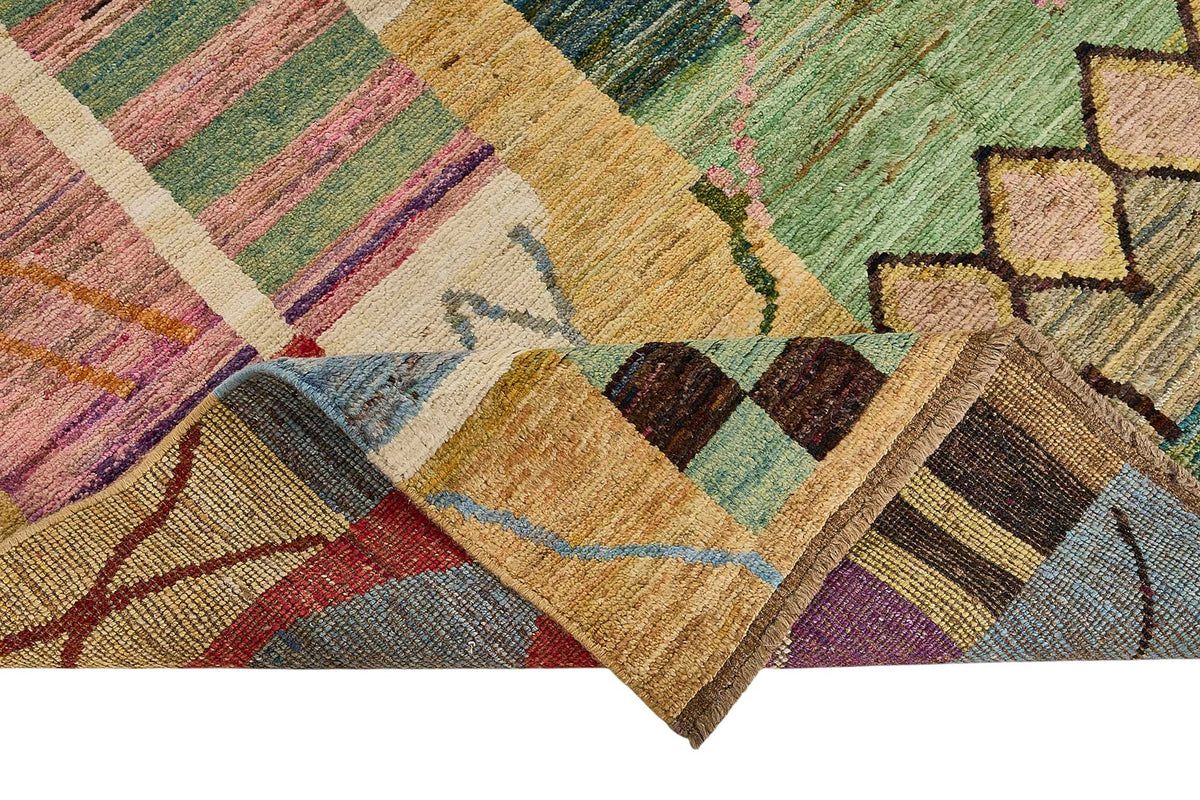 7x9 Multicolor Modern Tribal Rug - 51969