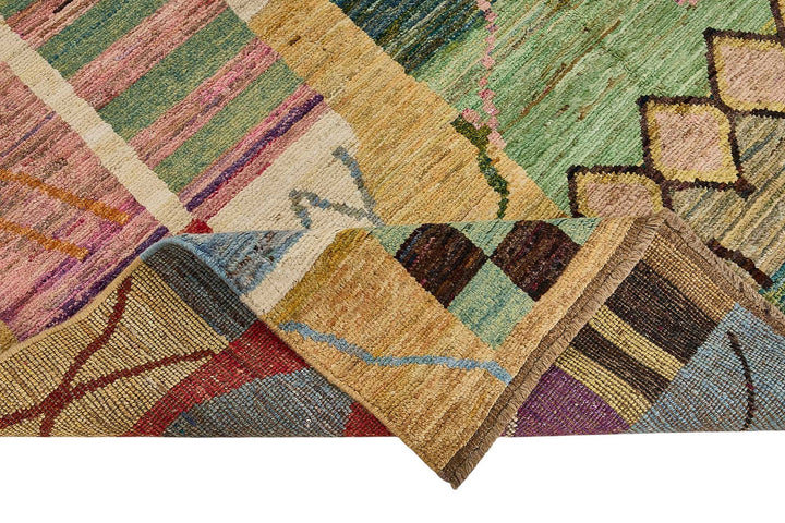 7x9 Multicolor Modern Tribal Rug - 51969